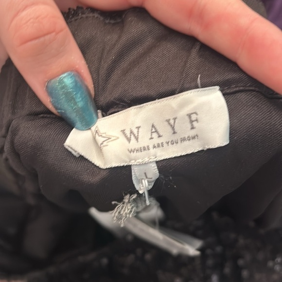 NWT WAYF Encore Wide Leg Sequin Pants - Picture 6 of 7